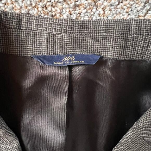 Brooks Brothers Brown/Black Wool Houndstooth Men's Blazer.  Size 50R - Picture 6 of 8
